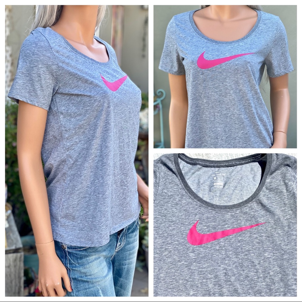 “THE NIKE TEE” DRI-FIT Athletic Cut Scoop T-shirt - Picture 11 of 14